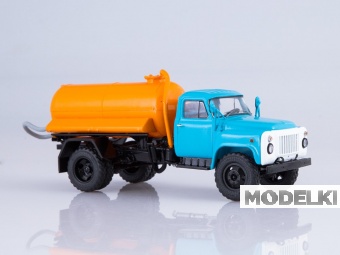 1:43 Ассенизационная машина АНМ-53 (53А), голубой / оранжевый - SSM1336