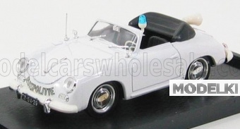 1:43 PORSCHE 356 Cabriolet Police Olandese 1952, White - R198B-APERTA