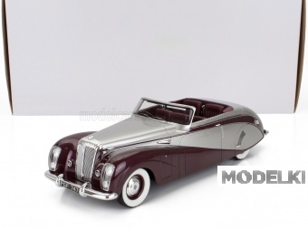 1:18 DAIMLER De36 Hooper ''green Goddess'' Cabriolet Open (1953), Red Silver - MXL0402-012
