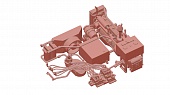 1:43 Комплект деталей наполнения под капот экскаватора - am430358