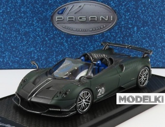1:43 PAGANI Huayra Bc N20 Roadster (2017), Black Carbon - Matt Dark Green - BBRC226D