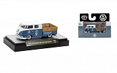 1:64 VOLKSWAGEN Double Cab Truck USA Model (1961), blue/white - R892444