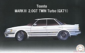 1:24 Сборная модель Toyota Mark II 2.0 GT Twin Turbo GX71 - 046129