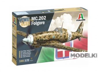 1:72 Сборная модель MACCHI Mc.202 Folgore Wwii - Italian Army 1940 - 1481