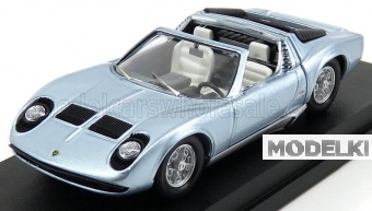 1:43 LAMBORGHINI Miura Roadster Bertone Single Sample Bruxels Motor Show (1968), Blue - 4579