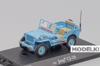 1:43 (Б/У) JEEP Willys CJ-2A, blue - 710077-4-X2