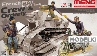 1:35 Сборная модель Экипаж французского легкого танка Renault FT-17 и посыльный - HS-005
