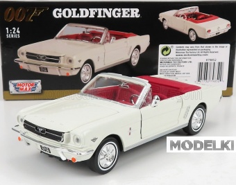 1:24 FORD Mustang Cabriolet Open (1964) - James Bond 007 - Goldfinger - Missione Goldfinger, White - 79852
