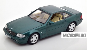 1:18 MERCEDES-BENZ 500 SL R129 Roadster with removable Hardtop (1999), darkgreen-metallic - 183753