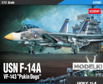1:72 Сборная модель Самолёт U.S. NAVY F-14A - 12563