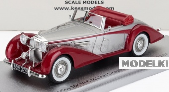 1:43 BENTLEY Mkvi Drophead Ch.b122da Coupe Cabriolet Open (1949), Silver Red - KE43043060