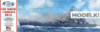 1:500 Сборная модель USS North Carolina BB-55 Battleship - AMCR601