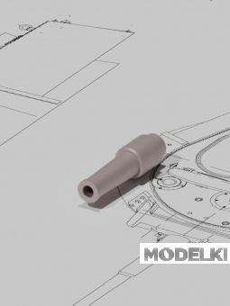 1:35 Ствол 76 мм KT-28 Т-26А, T-35, T-28, БТ-7А (3D печать) - 35223