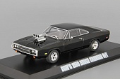 1:43 DODGE Charger R/T Blown Engine Dom`s из к/ф 'Форсаж' (1970), black - 86201