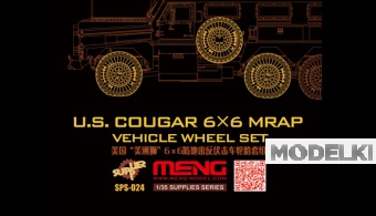 1:35 Сборная модель Колеса с имитацией нагрузки для американского MRAP Cougar 6x6 - SPS-024