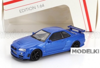 1:64 NISSAN Gt-r (r34) Z-tune Coupe (1999), Blue - 452033700