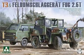 1:35 (Б/У) Сборная модель VOLKSWAGEN T3 & Feldumschlaggerat Fug 2.5t - 2141-X1