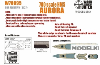 1:700 Набор деталей Light Cruiser Aurora (Flyhawk FH1127) - W70095
