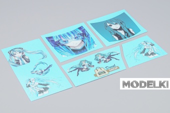1:24 Набор декалей Itasha Hatsune Miku NISSAN Silvia 13 - DSD019-1