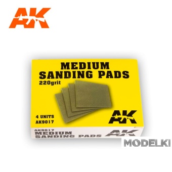 Medium Sanding Pads 220 grit.4units - AK-9017