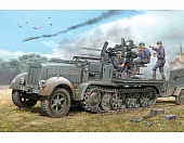 1:35 Сборная модель 20 мм. счетверенная ЗСУ на Sd Kfz. 7/2 (ранняя) - 01523
