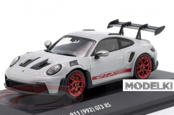 1:43 PORSCHE 911 (992) GT3 RS (2023), ice grey metallic / pyrorot - S4314802