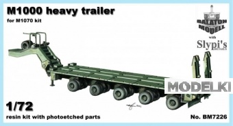 1:72 Сборная модель Американский тяжелый танковый транспортер M1000 (for HET) - BM7226
