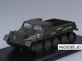 1:43 Горький 47 (ГТ-С) гусеничный транспортёр-снегоболотоход (1954), хаки - SSM3003-X1