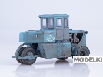 1:43 Пневмоколесный каток Д-365 (со следами эксплуатации), серо-голубой - 0025MP