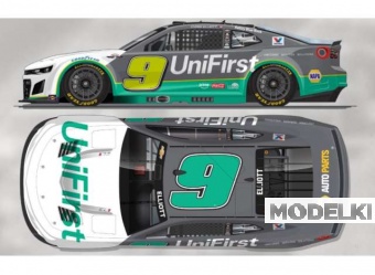 1:64 CHEVROLET #9 Chase Elliott *UniFirst*, white/grey/green 2025 - CX92565UTBCL