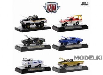 1:64 M2 Machines Auto Meets, серия 64, набор из 6 моделей - 32600-64~6