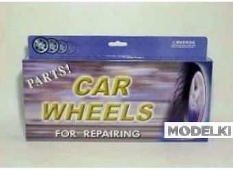 1:18 4 sets of 4 different rims & tyres with spinners. Good for big fat 1/18 models like Dodge Ram, Avalanche, Hummer and other big American SUV or pick-ups - 2006ch