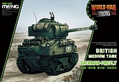 Сборная модель Британский средний танк Sherman-Firefly  (карикатура, сборка без клея, для детей) - WWT-008