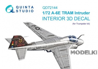 1:72 3D Декаль интерьера кабины A-6E TRAM Intruder (Trumpeter) - QD72144