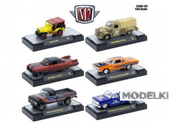 1:64 M2 Machines Auto-Thentics, серия 102, набор из 6 моделей - 32500-102~6