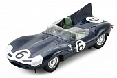 1:43 JAGUAR D-TYPE 3.0L S6 №6 Team Ecurie Ecosse 24h Le Mans Jack Fairman - Gregory Masten (1958), blue - S2937