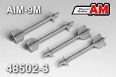 1:48 Авиационная управляемая ракета AIM-9M - amc 48502-3