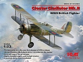 1:32 Сборная модель Gloster Gladiator Mk.II, Британский истребитель II МВ - 32041
