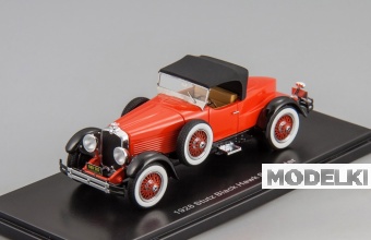 1:43 STUTZ Blackhawk Boattail roadster closed roof (1928), red / black - EMUS43005B