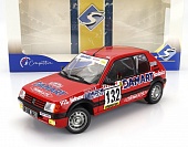 1:18 PEUGEOT 205 1.6 Gti №132 Rally Montecarlo (1986) Francois Delecour - Anne Chantal Pauwels, Red - S1801717