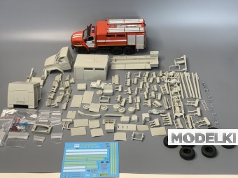 1:43 Сборная модель Пожарный автомобиль ПНС 110 (5557) - MZ112