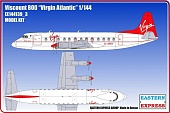 1:144 Сборная модель Самолёт Viscount 800 Virgin - 144139-3