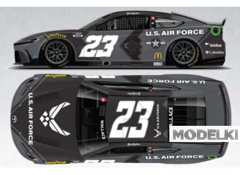 1:64 Toyota Camry #23 Bubba Wallace *U.S. Air Force*, black/white 2025 - C232565AIRDX