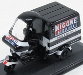 1:32 PIAGGIO Ape B150 Van Furgone Pubblicitario Migone Liquori (1954), Black White - 76814-TW16A