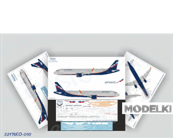 1:144 Декаль на самолёт A321NEO, Аэрофлот Российские Авиалинии - 321NEO-010