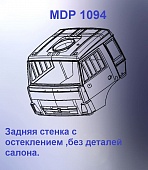 1:43 Кабина со спальником 'колхозница'Евро 4 (с глухой задней стенкой кл) - mdp1094