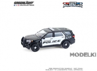 1:64 FORD Police Interceptor Utility Whitestown Metropolitan Police Department, black / white 2024 - 30553