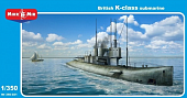 1:350 Сборная модель Подводная лодка типа K - 350-021