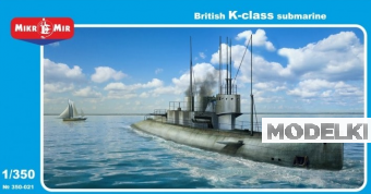 1:350 Сборная модель Подводная лодка типа K - 350-021