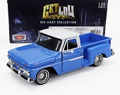 1:24 GMC C1000 Fenderside Pick-up (1966), Blue White - 79035B